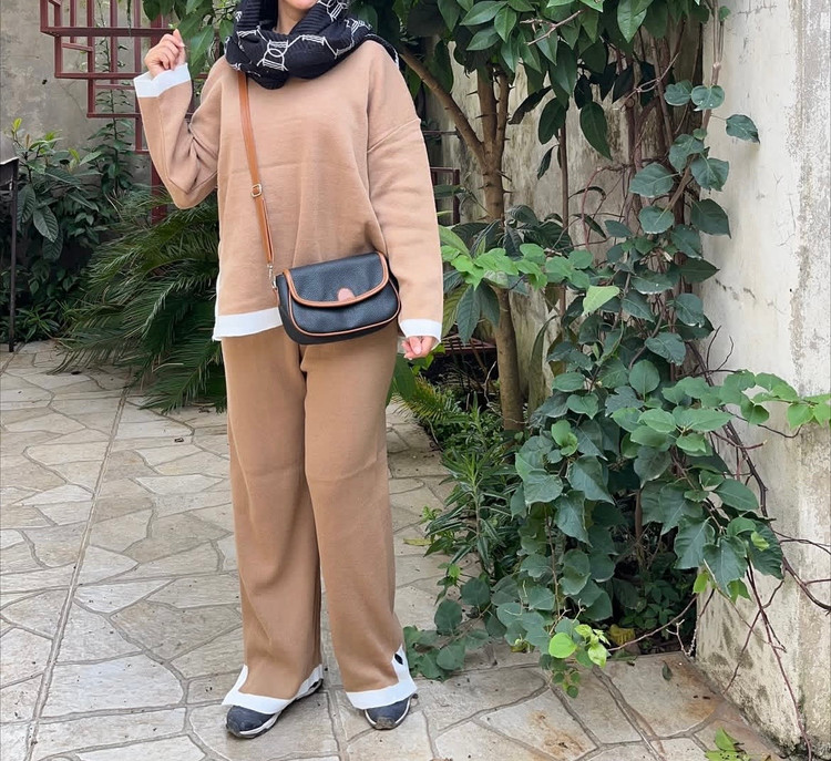 ست بافت نرم و راحت زنانه فری سایز